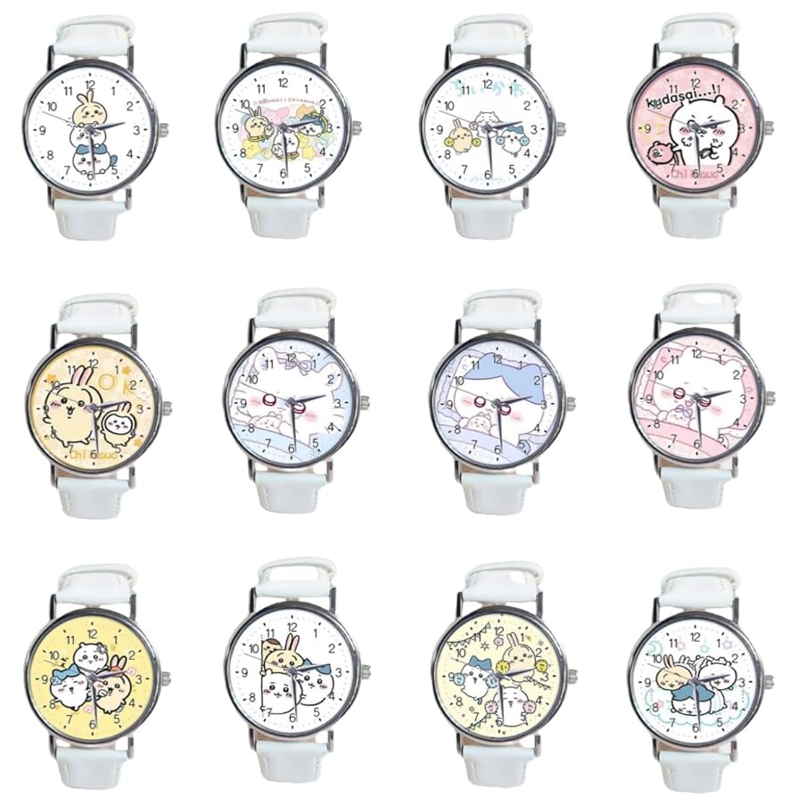 ちーかわ　腕時計 Amazon.co.jp: ちいかわ 腕時計 ハチワレ うさぎ モモンガ